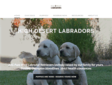Tablet Screenshot of highdesertlabradors.com